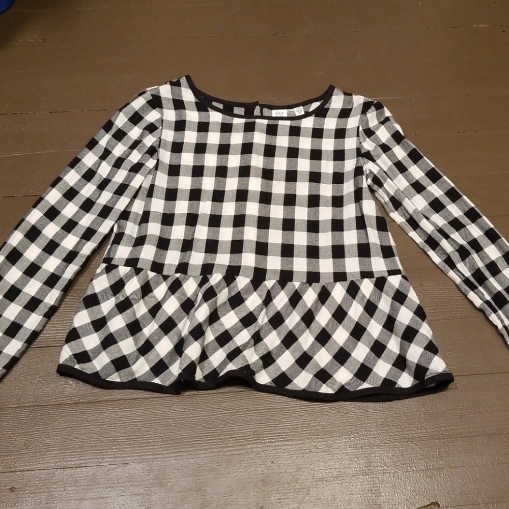 Black and White Buffalo Plaid Gap Kids